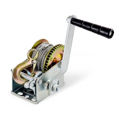 Segomo Tools Hvy Duty 600lb Manual, Two Way Ratchet 26.2 Foot Long Wire Hand Winch 9001885